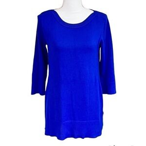 Cable & Gauge Blue Tunic Sweater Size S